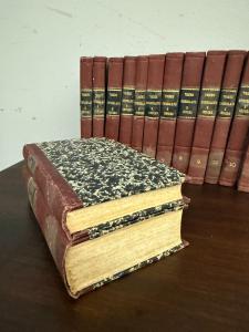 Antico gruppo di libri antichi, storia completa di Napoleone, Venezia 1845, n.15 volumi completi